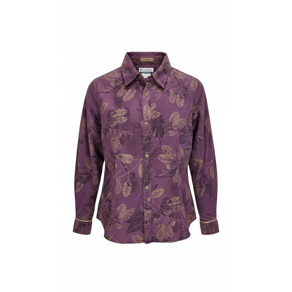 Columbia NWT Gorpcore Women River Resort Corduroy Snap Shirt M Wine Granola Girl